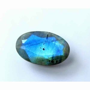 Natural Blue Fire Labradorite Faceted Stone