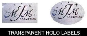 Transparent Holographic Labels, Stickers