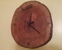 Live Edge Wood Clock