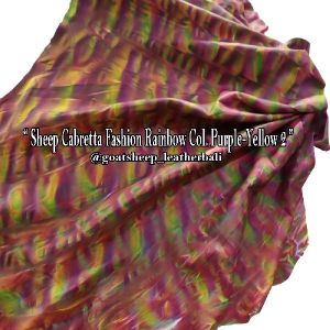 Sheep Cabretta Fashion Rainbow Col. Purple-Yellow