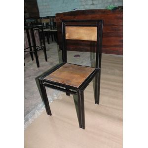 Iron and metal dining chair