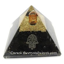 Chips Orgone Pyramid With Hamsa Symbol