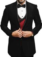 Designer Black Latest Partywear Suit