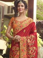 Traditional Red Silk Saree