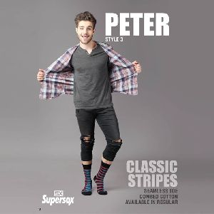 Mens Peter Seamless Toe Socks