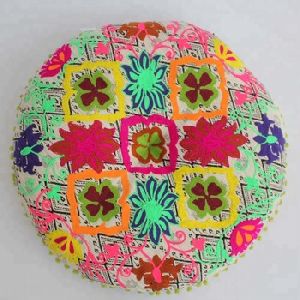 Cotton Embroidered Seat Cushion Pillow