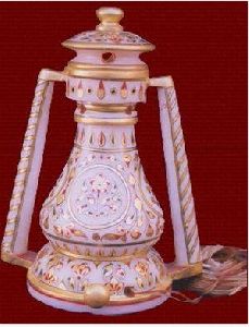 Antique Carved Marble Lamp
