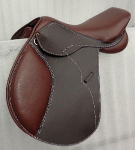 Jumping leather saddle