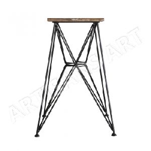 VINTAGE RECLAIMED SQUARE SEAT BAR STOOL