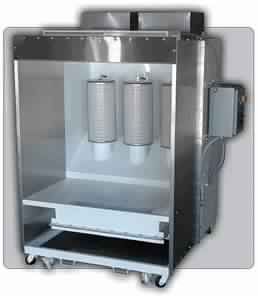 FILTER CARTRIDGE SPRAY CUM RECOVERY BOOTH