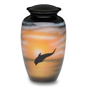 Jumping Dolphin Cremation Urns