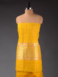 Yellow Silk Suit Material