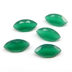 12x6mm Marquise Cut Natural Green Onyx 1.6 Cts