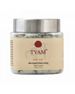 Tvam Bath Salt - Mint Crystals and Neem