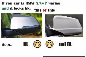 bmw 5 series F10 carbon fiber mirror cover M5 look (Premium Car Accessories - DealKarDe)