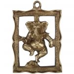 Hand made brass metal wall decor Lord Ganesha Figure