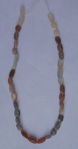 Moon stone plain oval beads
