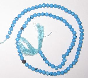 Syn. turquise plain round beads