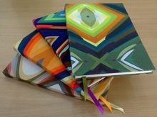 handmade fabric covered notebook