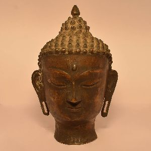 Lord Buddha Face | Brass Statue