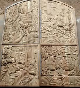 Carving Designed Wood Doors