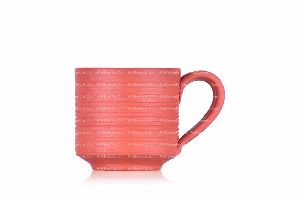 RIBBED CYLINER CUP WITH HANDLE