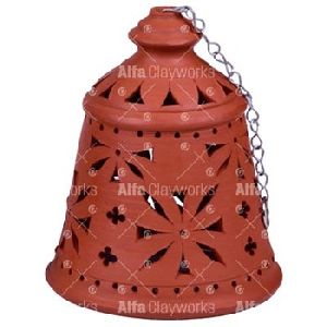 Terracotta Clay Bell Shaped Lamp Shade