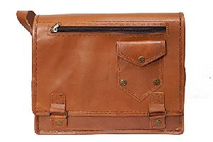 Leather Bag for Men & Women Office Best Laptop Bag Tan Brown