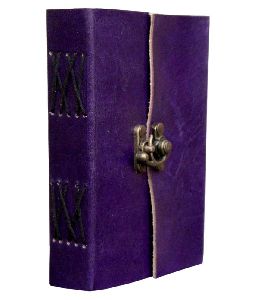 Leather Diary Handmade With Brass Lock