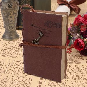 Leather Handmade Classic Key Lock Design Diary/Notebook Journal/Notepad For Writing, Office Work