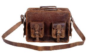 Shoulder-Briefcase Messenger Bag Mens Handmade 15 inch Laptop-Satchel