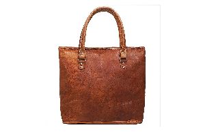 Vintage Brown Genuine Leather Shoulder Handmade Bag