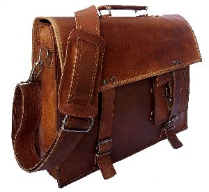 Znt bags Genuine Leather MacBook/Laptop 13" Messenger Bag (Brown)