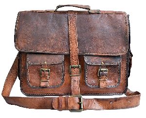 Znt bags Genuine Leather MacBook/Laptop 15" Messenger Bag