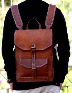 Znt Bags, Real Hunter Leather Laptop Messenger Shoulder Bag Cum Backpack