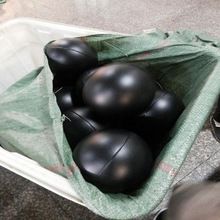 Black HDPE hollow balls 4 AND quot