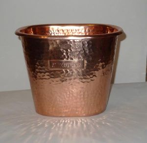 Copper Bucket-1 Gallon Copper Plain Pure Copper Bucket