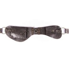 functional pocket waist leather belt bag