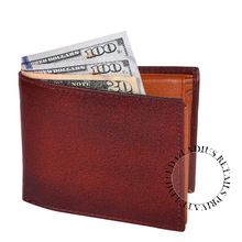 Leather Wallet with zip coin pocket