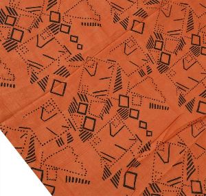 Vintage long pure silk orange wrap scarves