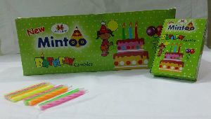 Mintoo Green Birthday Candle