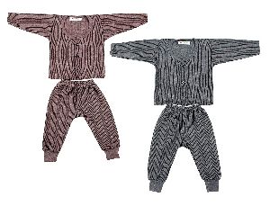 Oswal Multicolor Combo Of 2 Thermal Top And Lower With Free Socks (Size :- 12 - 15 Month)