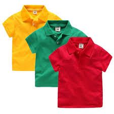 Boys Plain Polo T-Shirt