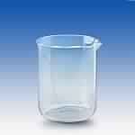 QUARTZ LOW FORM CRUCIBLE WITH LID