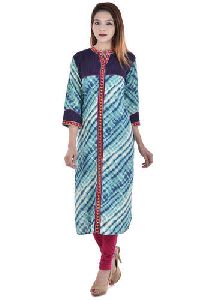 Collar Plain Ladies Kurti