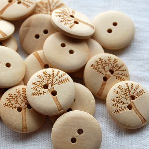 Fancy Wooden Button