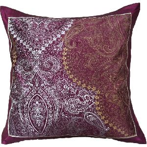 Burgundy Silk Pillow