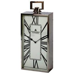Stainless Steel long table clock