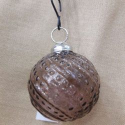 Christmas Tree Decorative Brown Glass Hanging Bauble