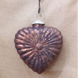 Tree Decorative Brown Glass Hanging Bauble